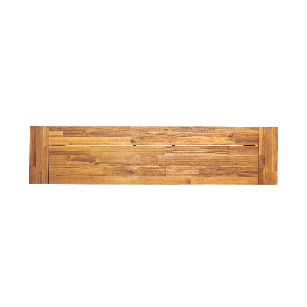 Acacia Wood Outdoor Benches Set of 2 X666858