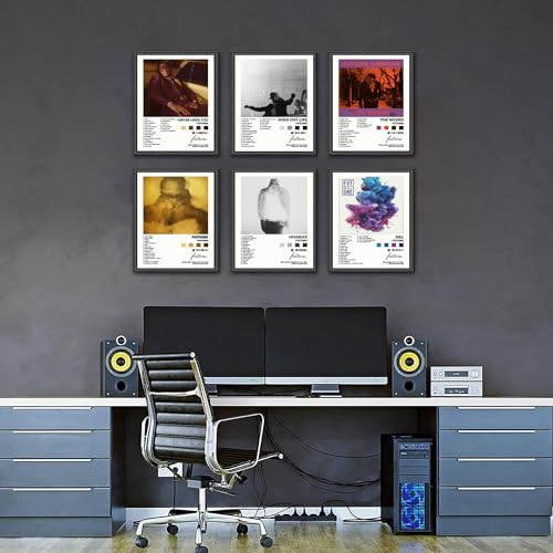 Poster Print Canvas Wall Art Set of 6 8x10 inch Unframed N840