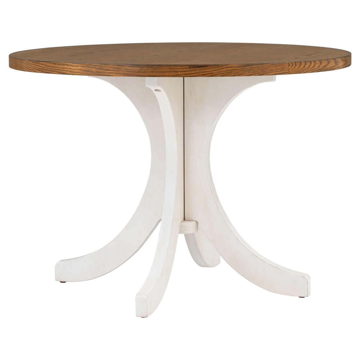 Mid-Century Solid Wood Round Dining Table U970504