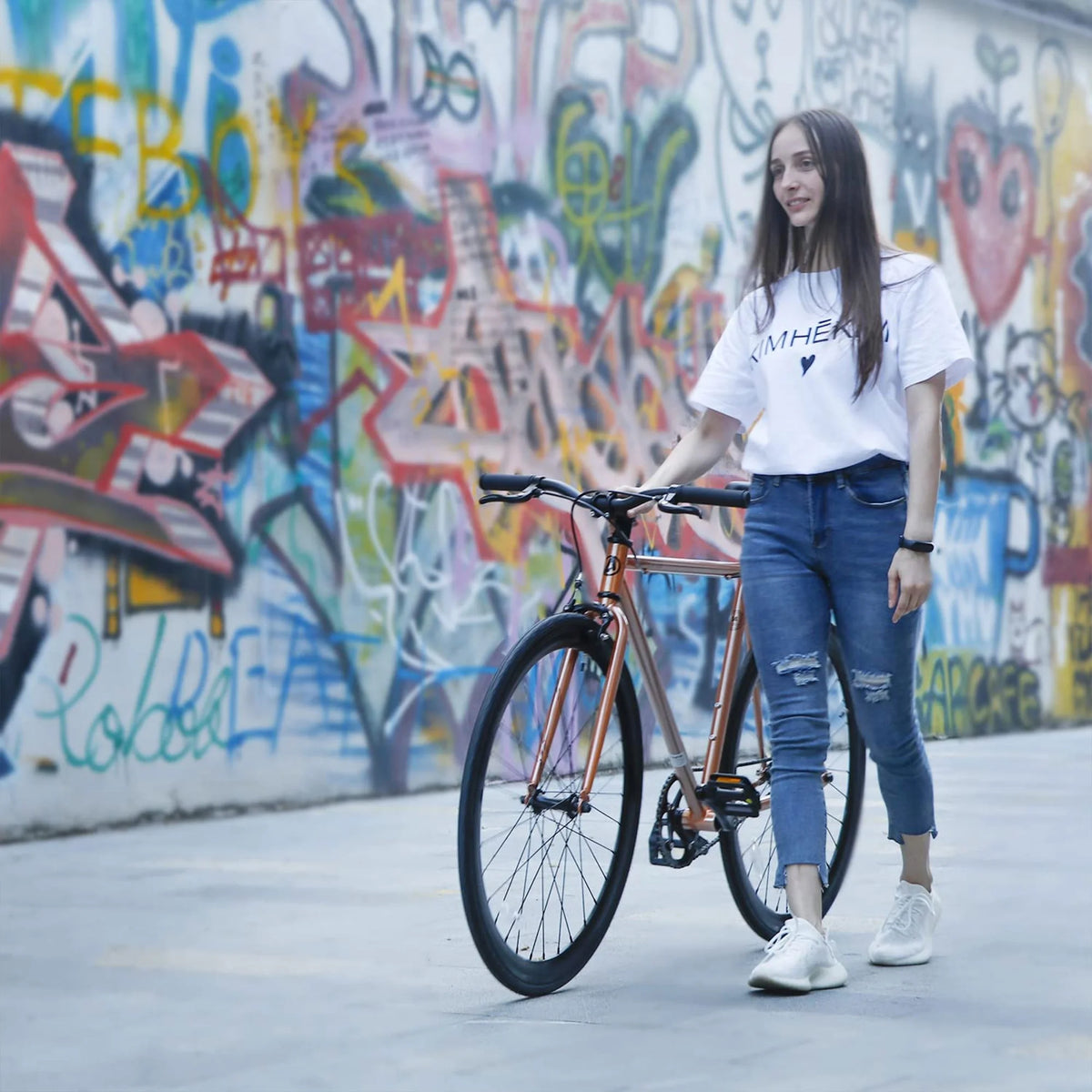 700C Single Speed Fixed Gear Bike F4290