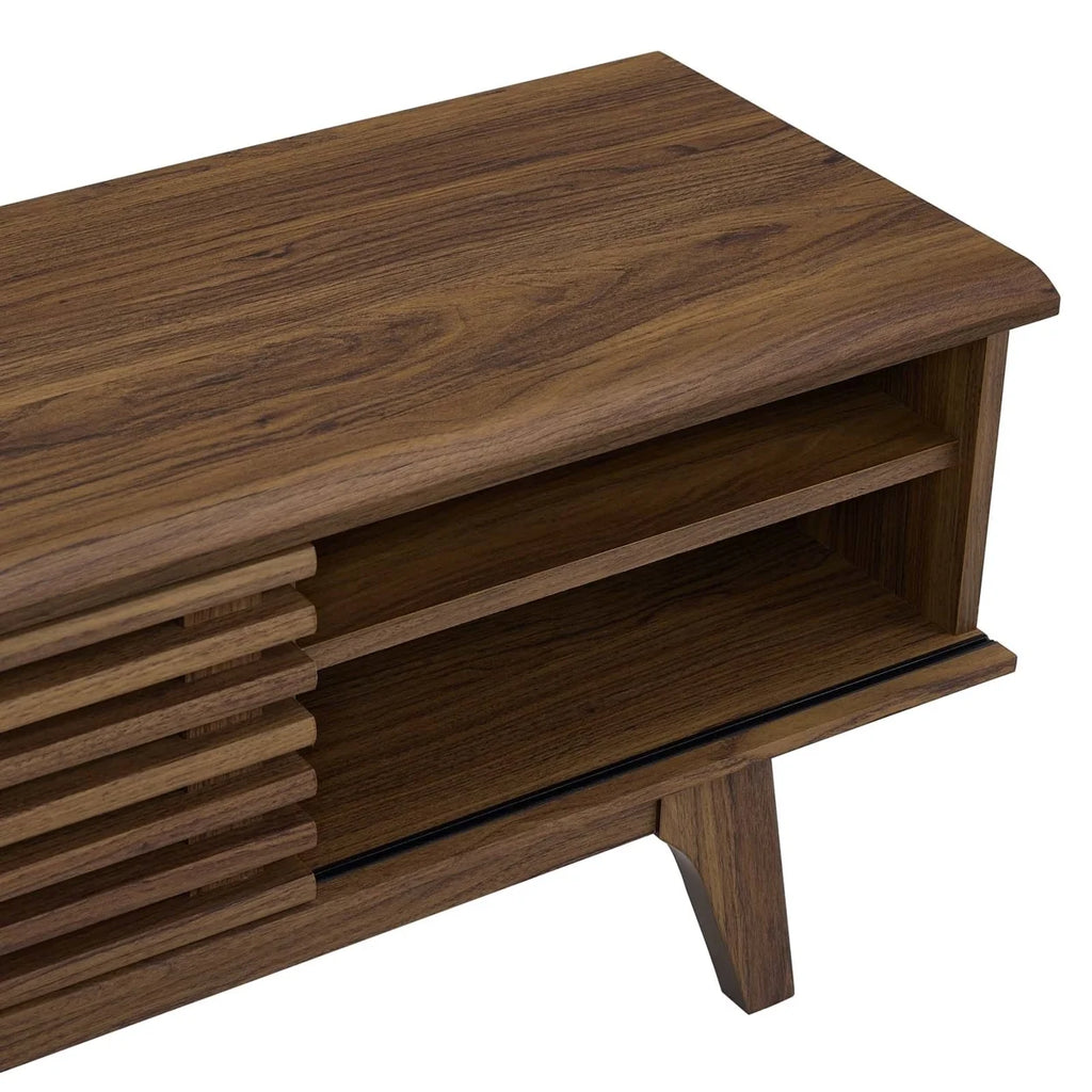 70" Walnut Entertainment Center TV Stand S6224
