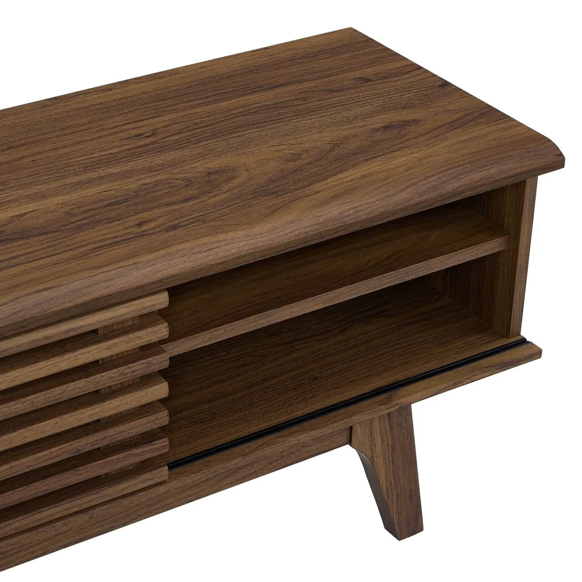70" Walnut Entertainment Center TV Stand S6224