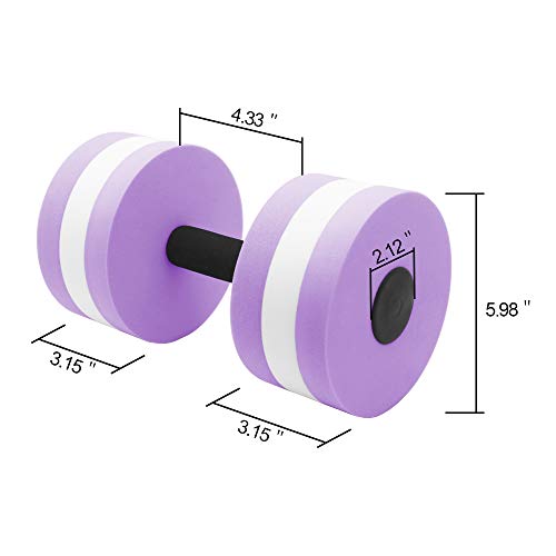 Water Dumbbells 2PCS Foam Barbells C694559