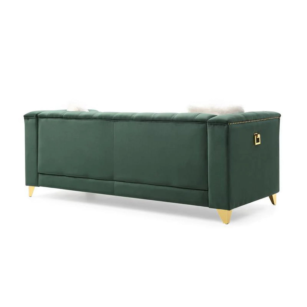 Green Velvet 3Pc Upholstery Living Room Set D532171