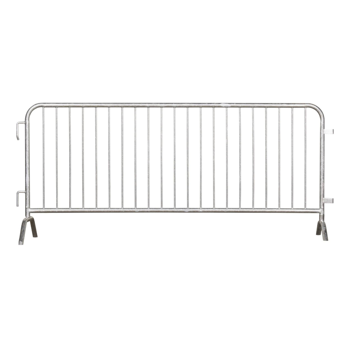 Galvanized Steel 8 ft Heavy Duty Interlocking Metal Barricade Y961