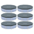12 Foot Round Frame Above Ground Swimming Pool Debris Cover 6 Pack W651