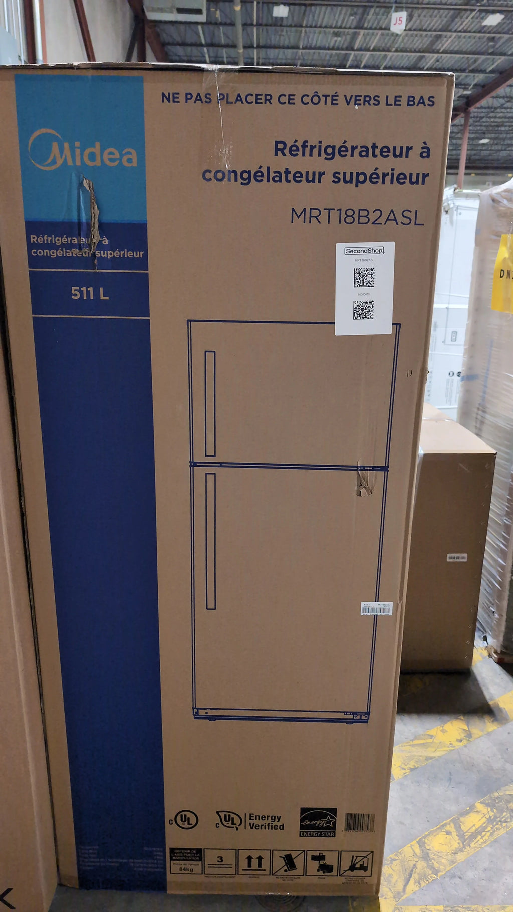 30 in. 18 cu. ft. Stainless Steel Top Mount Refrigerator L218110