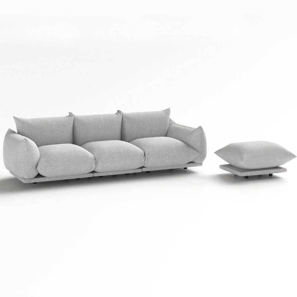 Gray L Shape Sectional Sofa S946