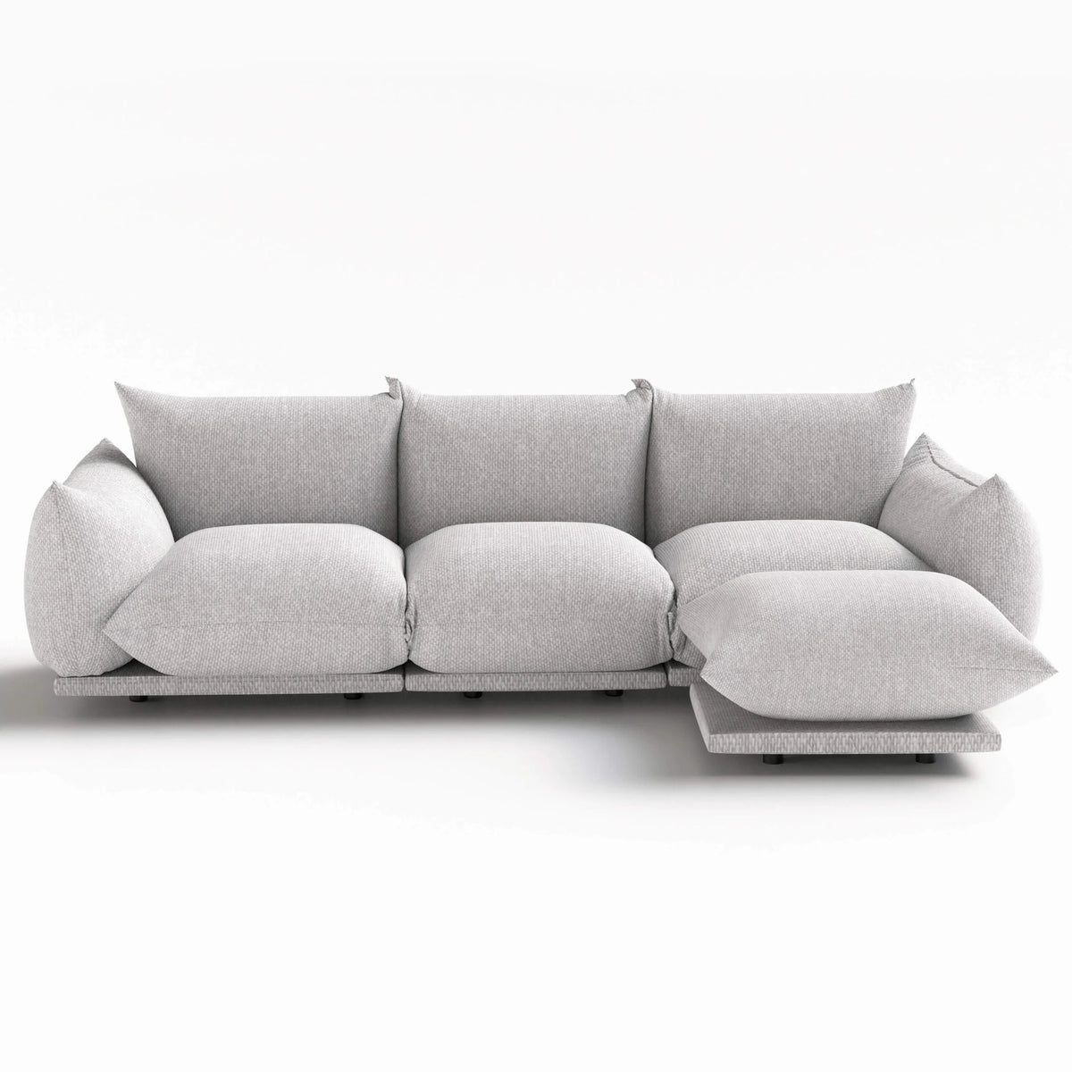 Gray L Shape Sectional Sofa S946