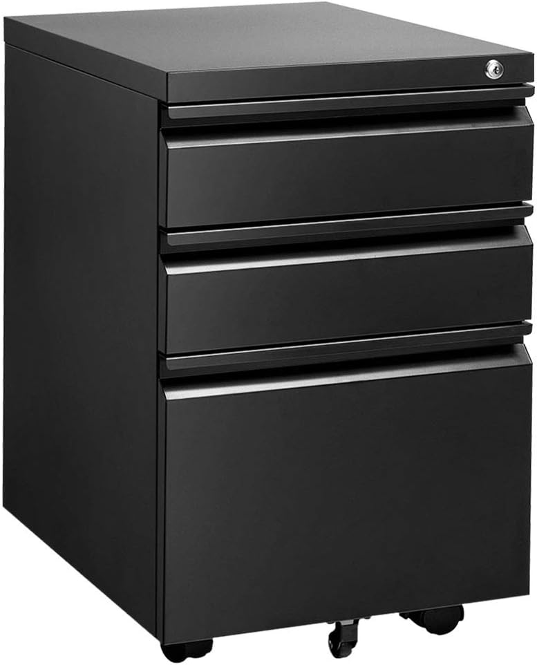 3 Drawer Metal Vertical File Cabinet with Lock N43406