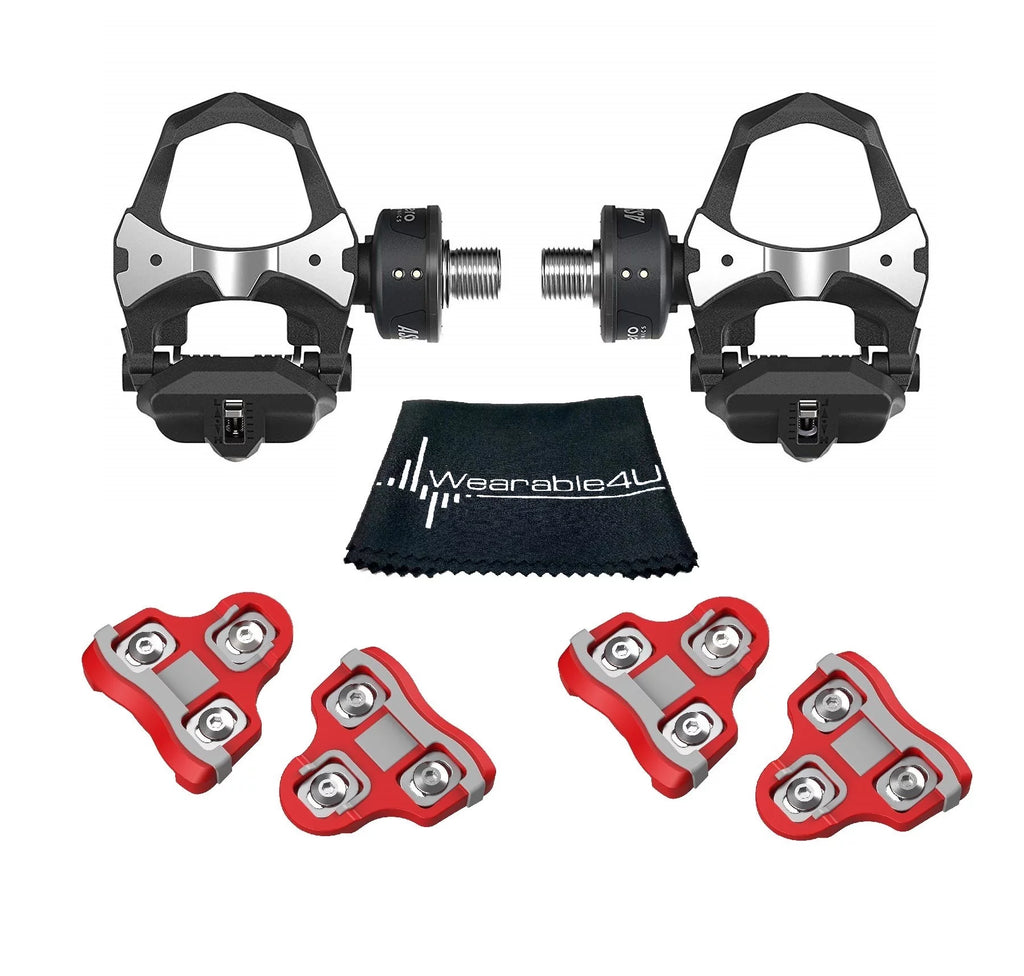 Pedal Based Cycling Power Meter with Cleats and Cleaning Cloth J100