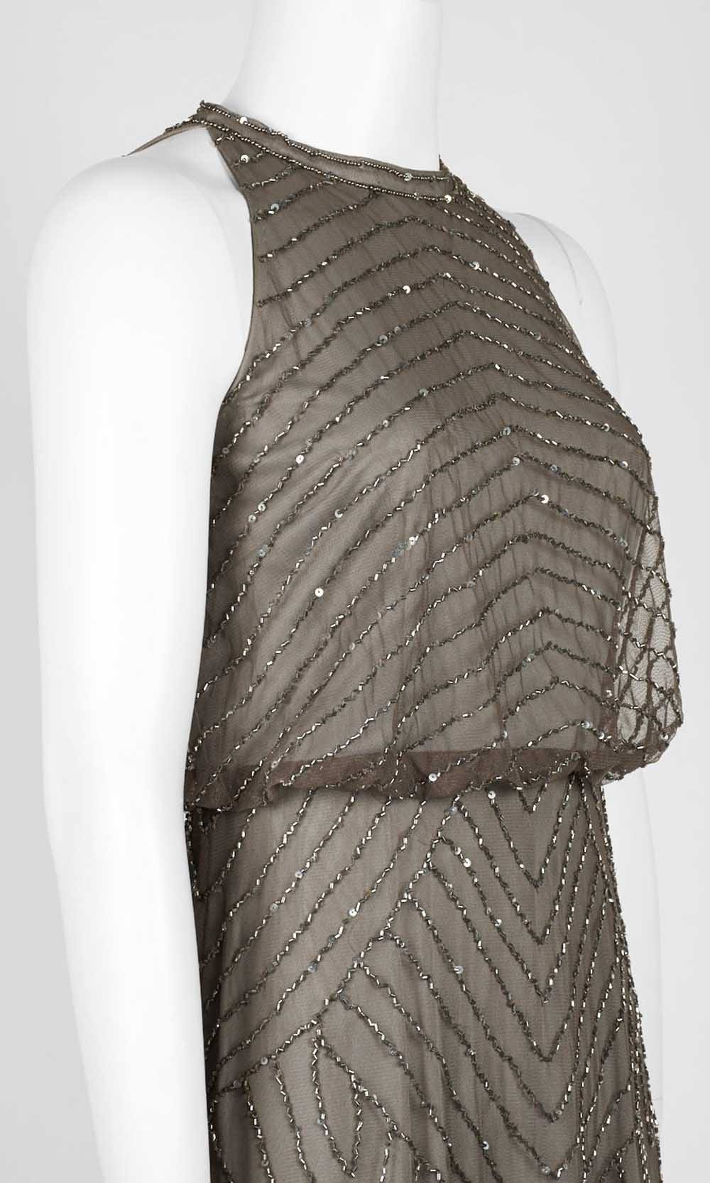 Halter Neck Beaded Gown Z52908