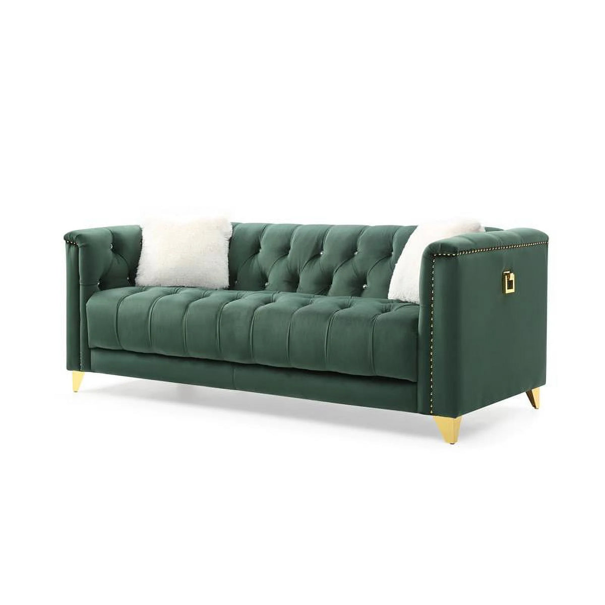 Green Velvet 3Pc Upholstery Living Room Set D532171