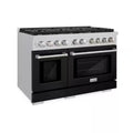 8-Burner Freestanding Gas Range and Double Convection Oven in Stainless Steel E6626