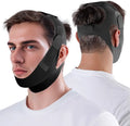 Anti Snoring Chin Strap with 3 Adjustable Velcro, Black, M S371526