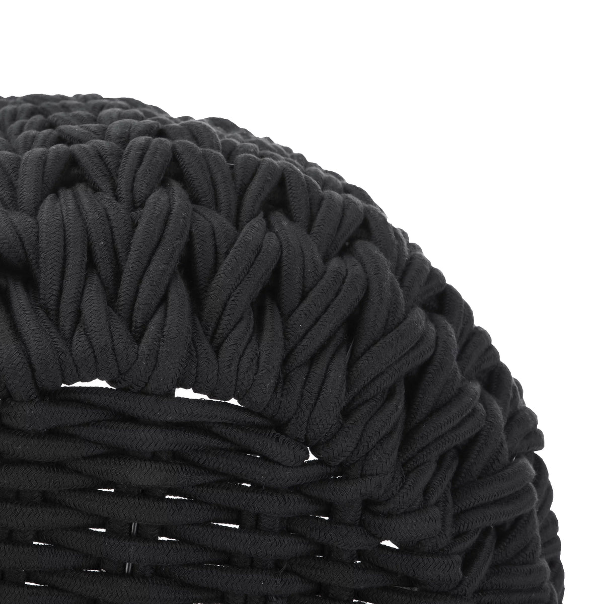 Black Polyester Decorative Storage Basket X98566