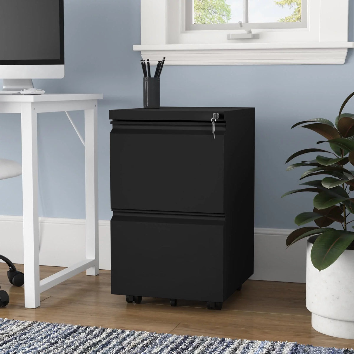 2-Drawer Locking Steel File Cabinet T37866