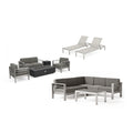 Outdoor Sofa and Chat Set with Lounges and Firepit Z3294