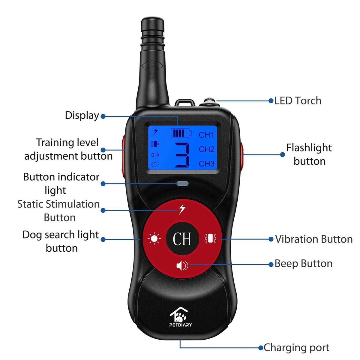Remote Training Shock Dog Collar I668