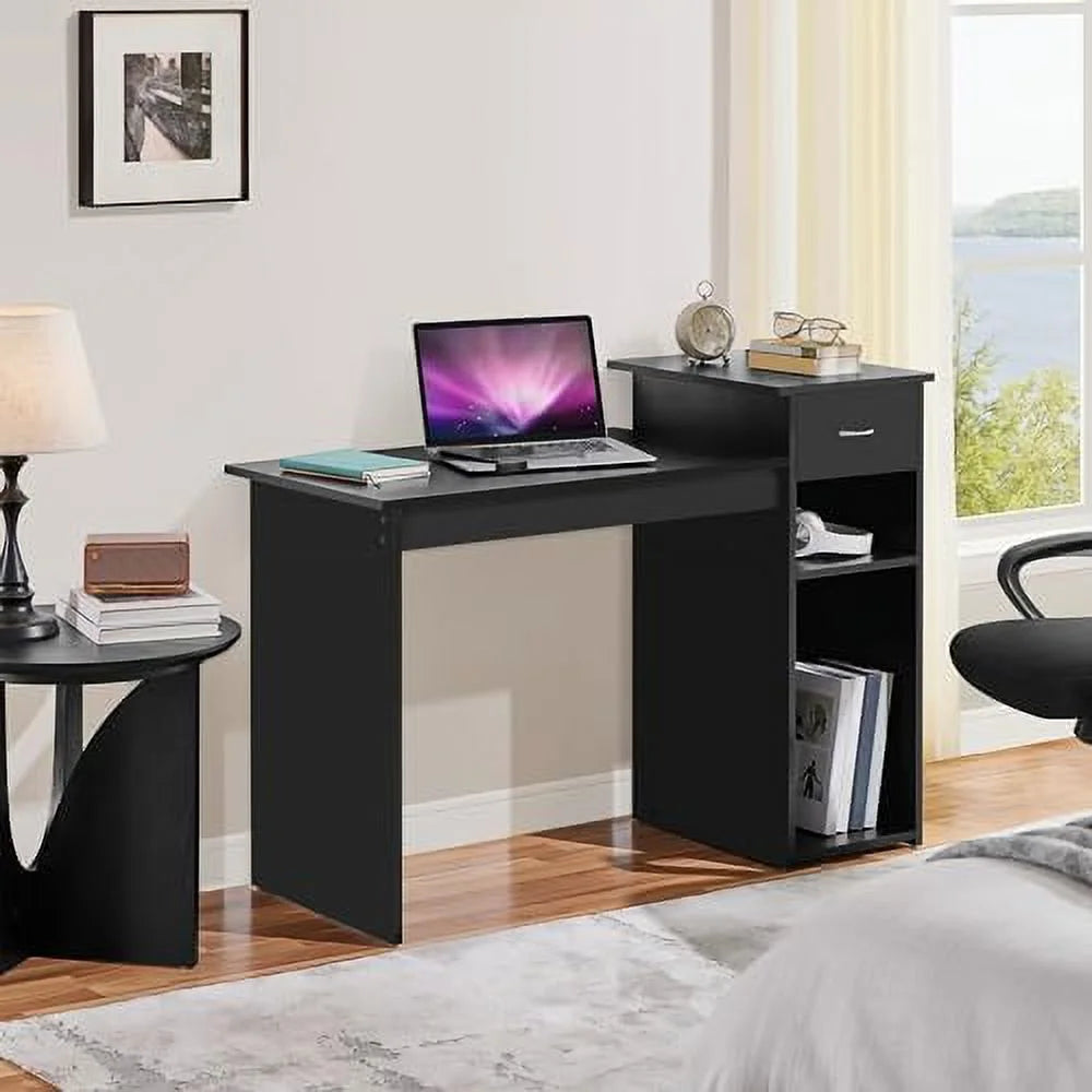 47 inch Computer Desk with Drawers and Printer Shelf P946725