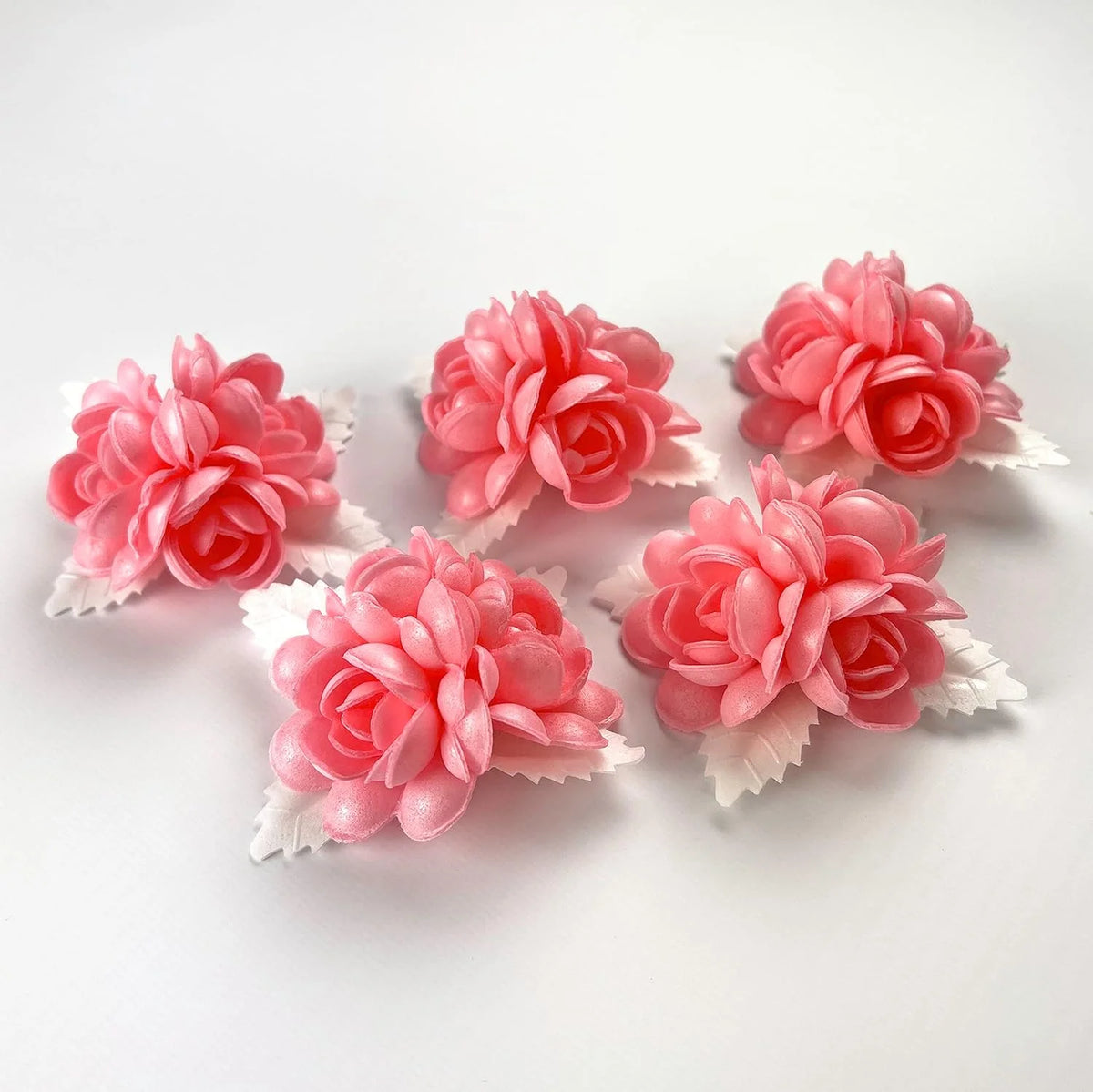 Multicolor Edible Wafer Paper Rose Cake Topper G6384