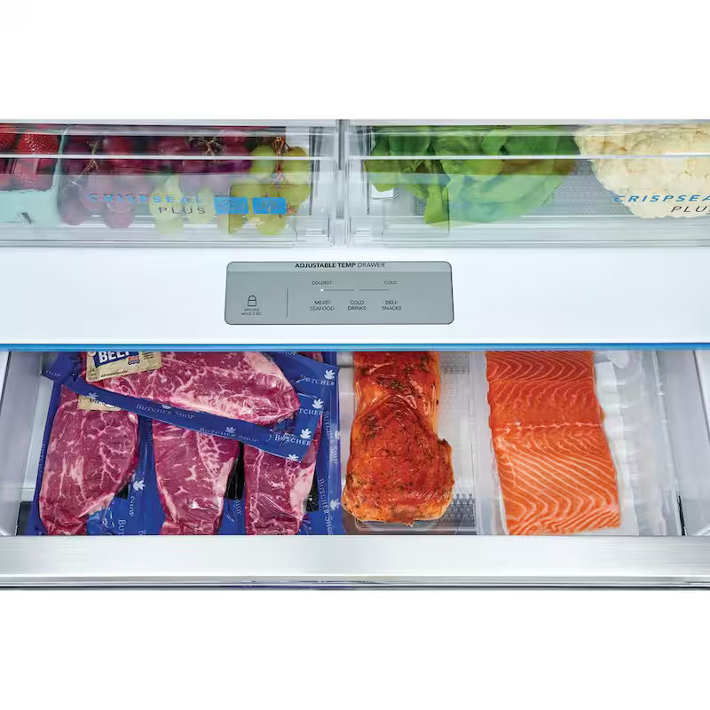 23.3 cu. ft. Counter-Depth French Door Stainless Steel Refrigerator H6208