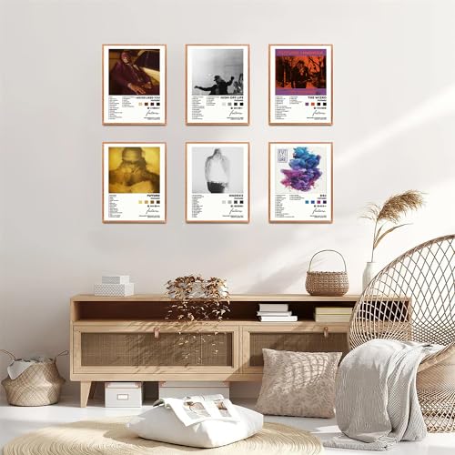 Poster Print Canvas Wall Art Set of 6 8x10 inch Unframed N840