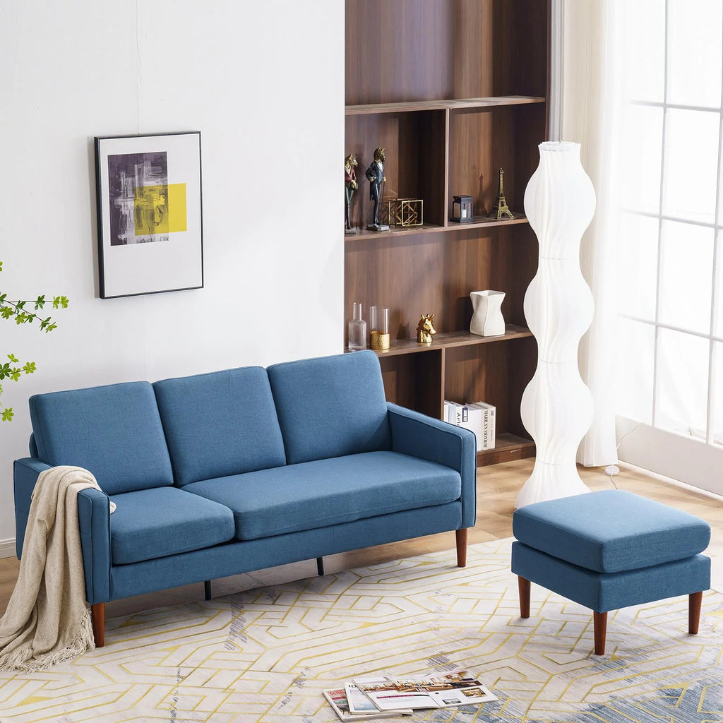 Dark Grey L Shaped Linen Fabric Convertible Sectional Sofa Z7697