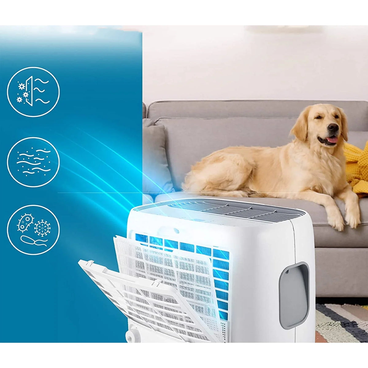 50 Pint Dehumidifier with Voice Control, White V489676