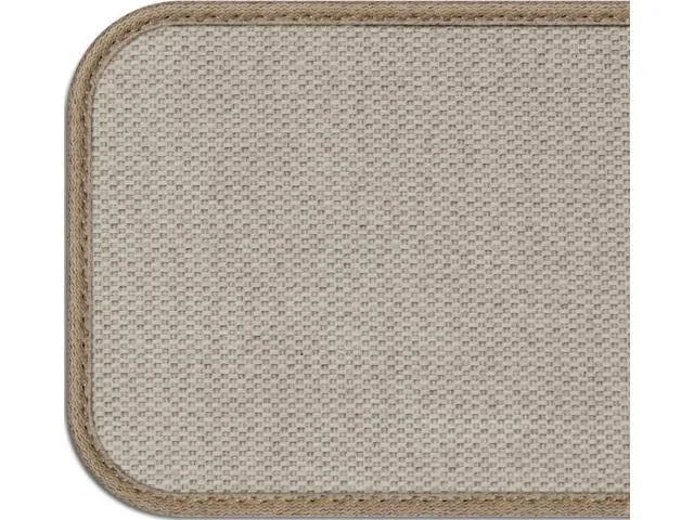 Set of 15 Skid-Resistant Carpet Stair Treads Mocha Brown Stripe 9 in. x 36 in. D879