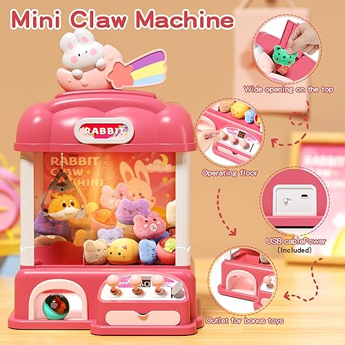 55 PCS Kids Claw Machine with Lights Sound A647
