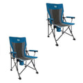 Blue 2 Pack Folding Camping Lounge Chair H542646