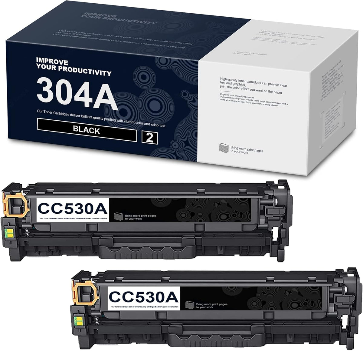 Black 2-Pack Toner Cartridges E48687