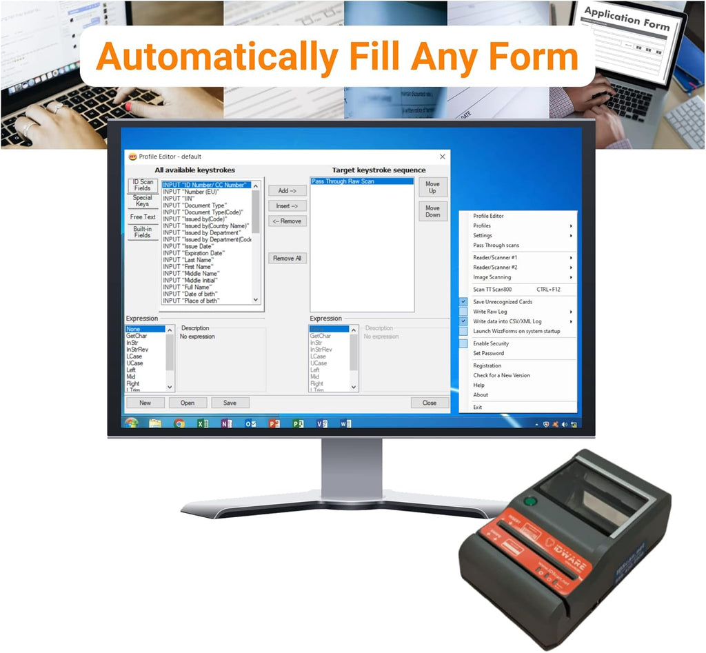 ID Scanner Desktop Solution with M280 ID Scanner E5421