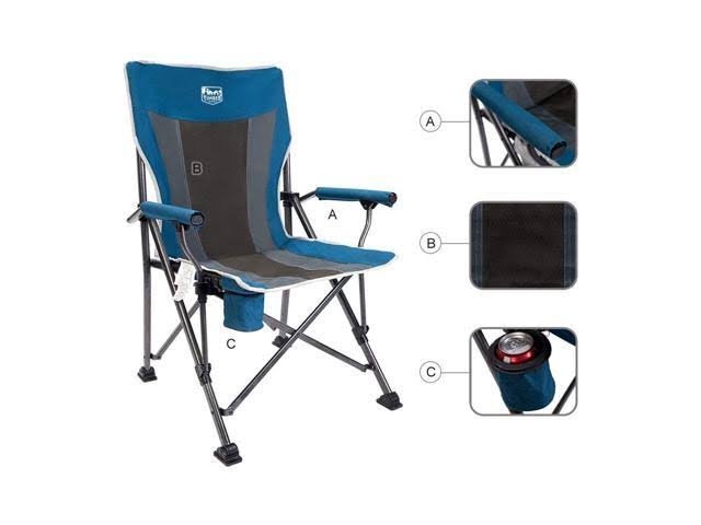 Blue 2 Pack Folding Camping Lounge Chair H542646