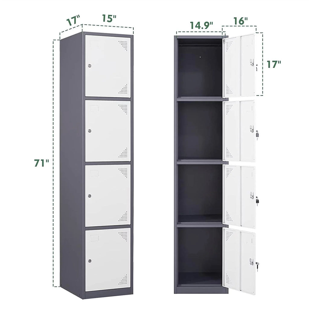 Metal 4 Door Storage Locker Q192101