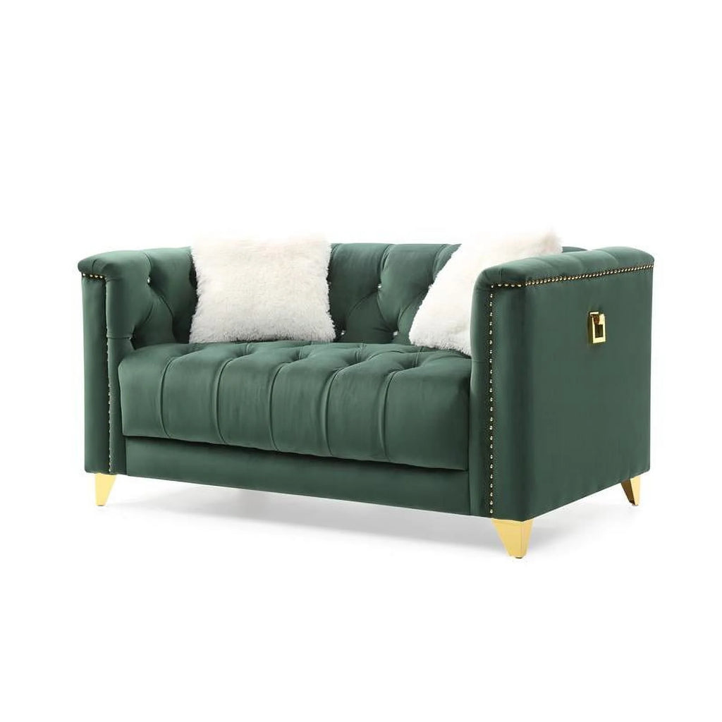 Green Velvet 3Pc Upholstery Living Room Set D532171