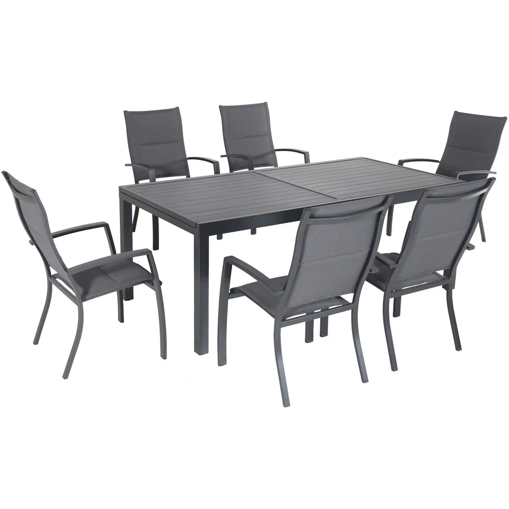 7-Piece Gray Aluminum Outdoor Dining Set I55051