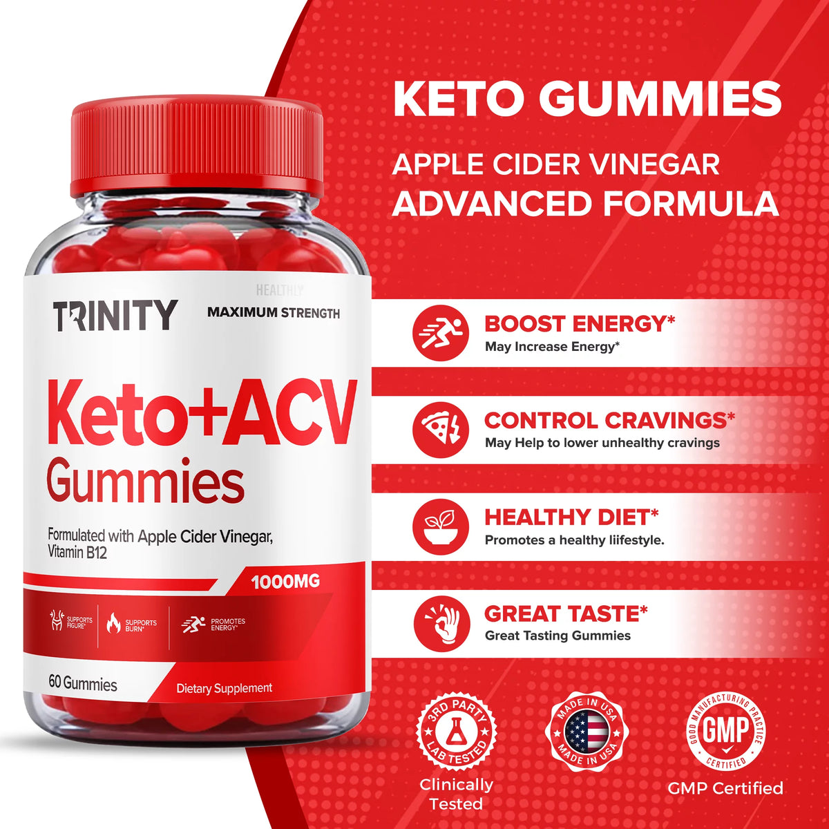 5 Pack Keto Gummies Apple Cider Vinegar Vegan E29743