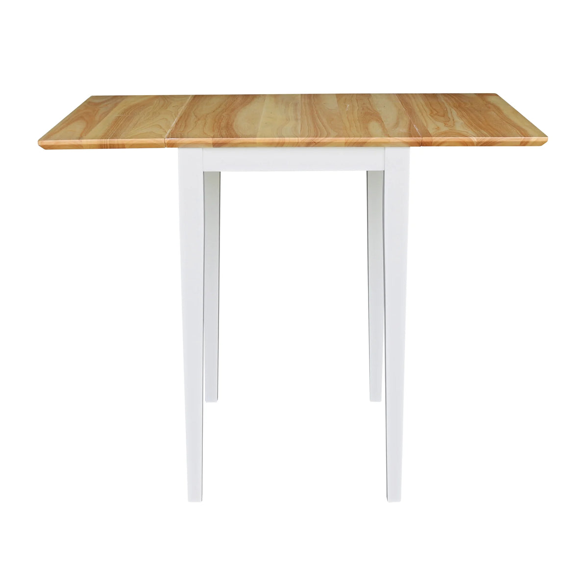 Small Dropleaf Table in White and Natural F883076