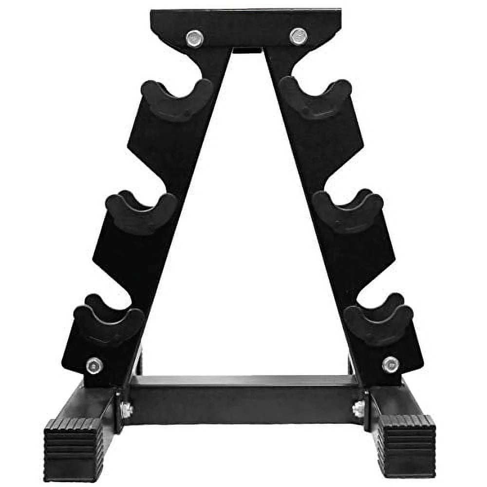 74 lb Dumbbell Set with Steel Stand F971