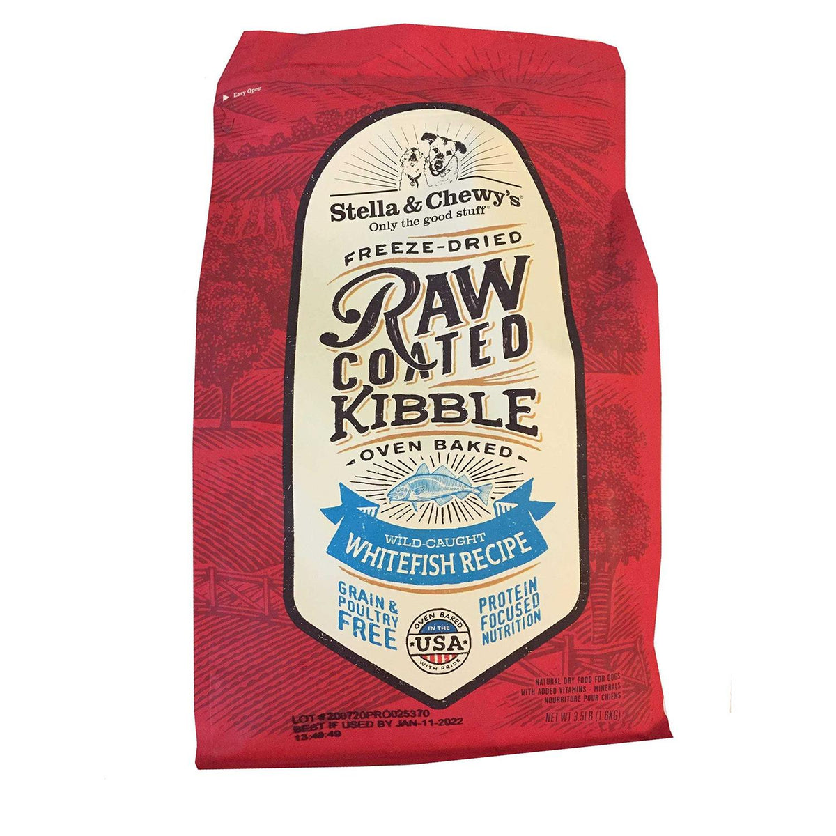 Raw Coated Dog Kibble Whitefish D53733