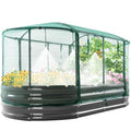 Galvanized Raised Garden Bed Kit with Self Watering System and Mesh Cover, 6x3x1Ft N108504
