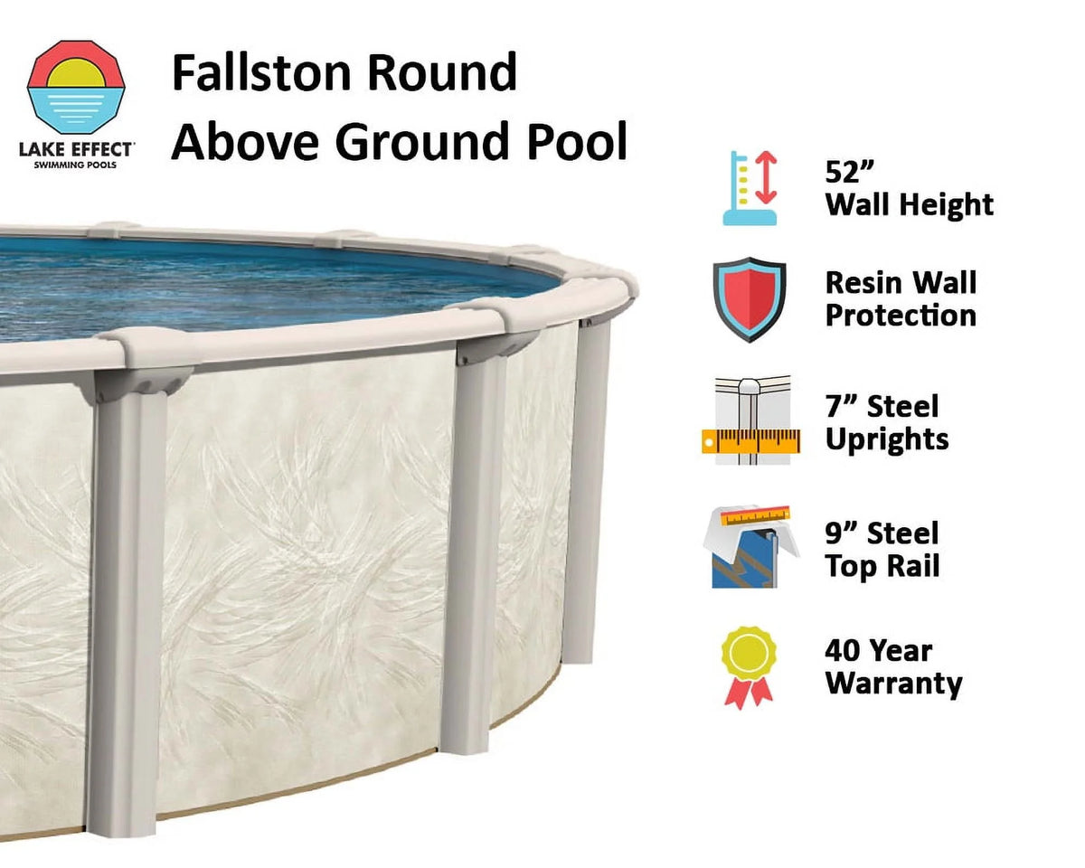 15' Round 52 Wall Above-Ground Swimming Pools C88052