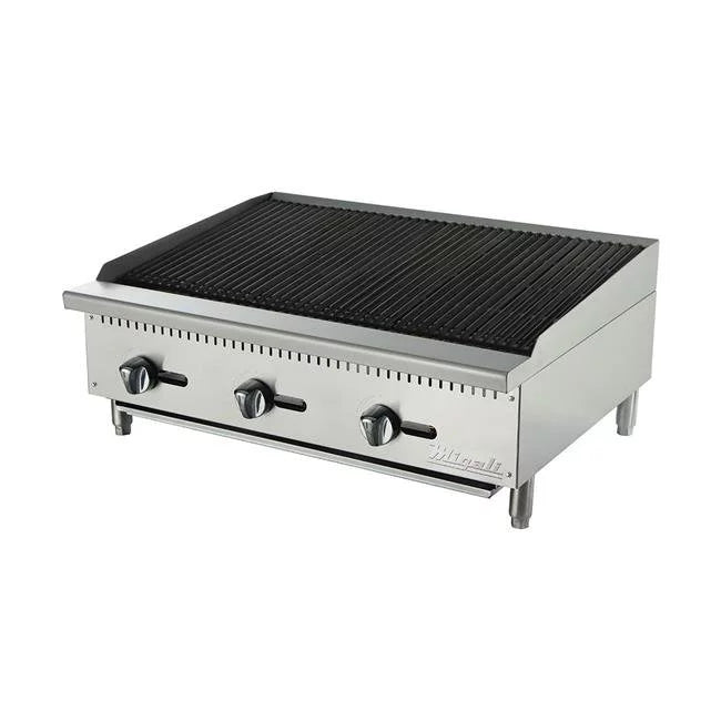 36 in. Stainless Steel Countertop Charbroiler C59403