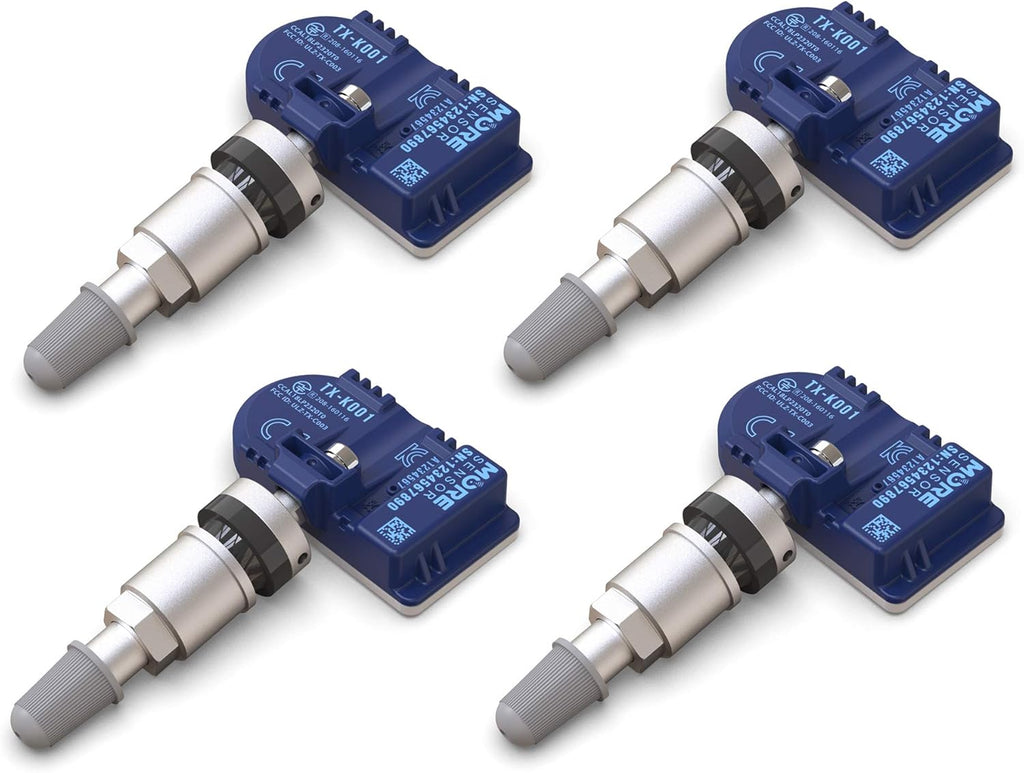 433MHz TPMS Tire Pressure Sensor 4-Pack Aluminum Valve Stem I115
