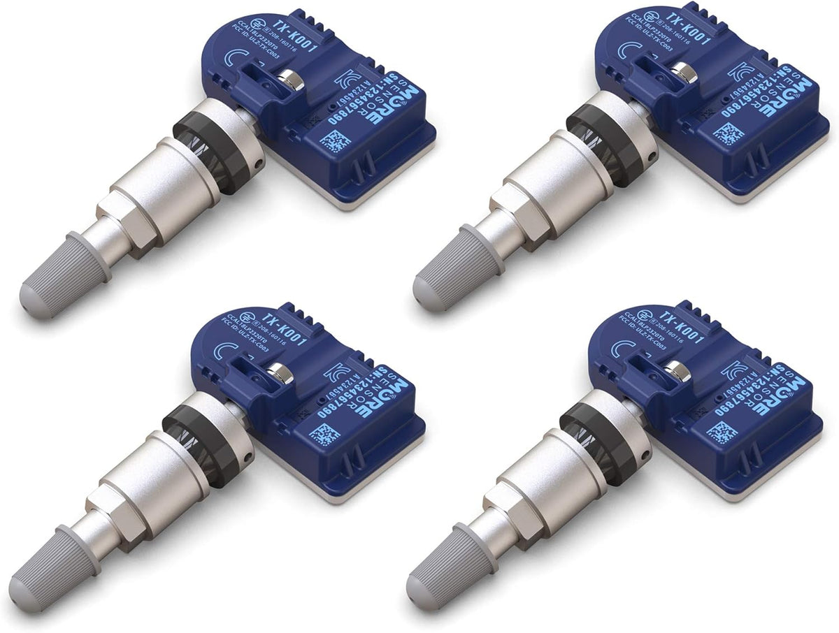 433MHz TPMS Tire Pressure Sensor 4-Pack Aluminum Valve Stem I115