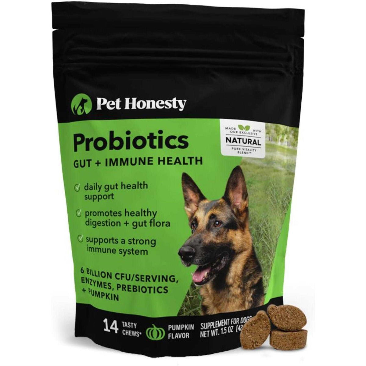 Pumpkin Flavored Soft Chews Digestive Supplement for Dogs P7981