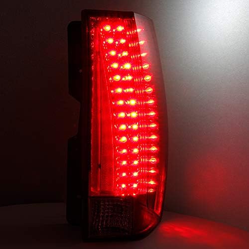Red Clear Rear LED Tail Lights Brake Lamps Driver Side Left Replacement Assembly V97428