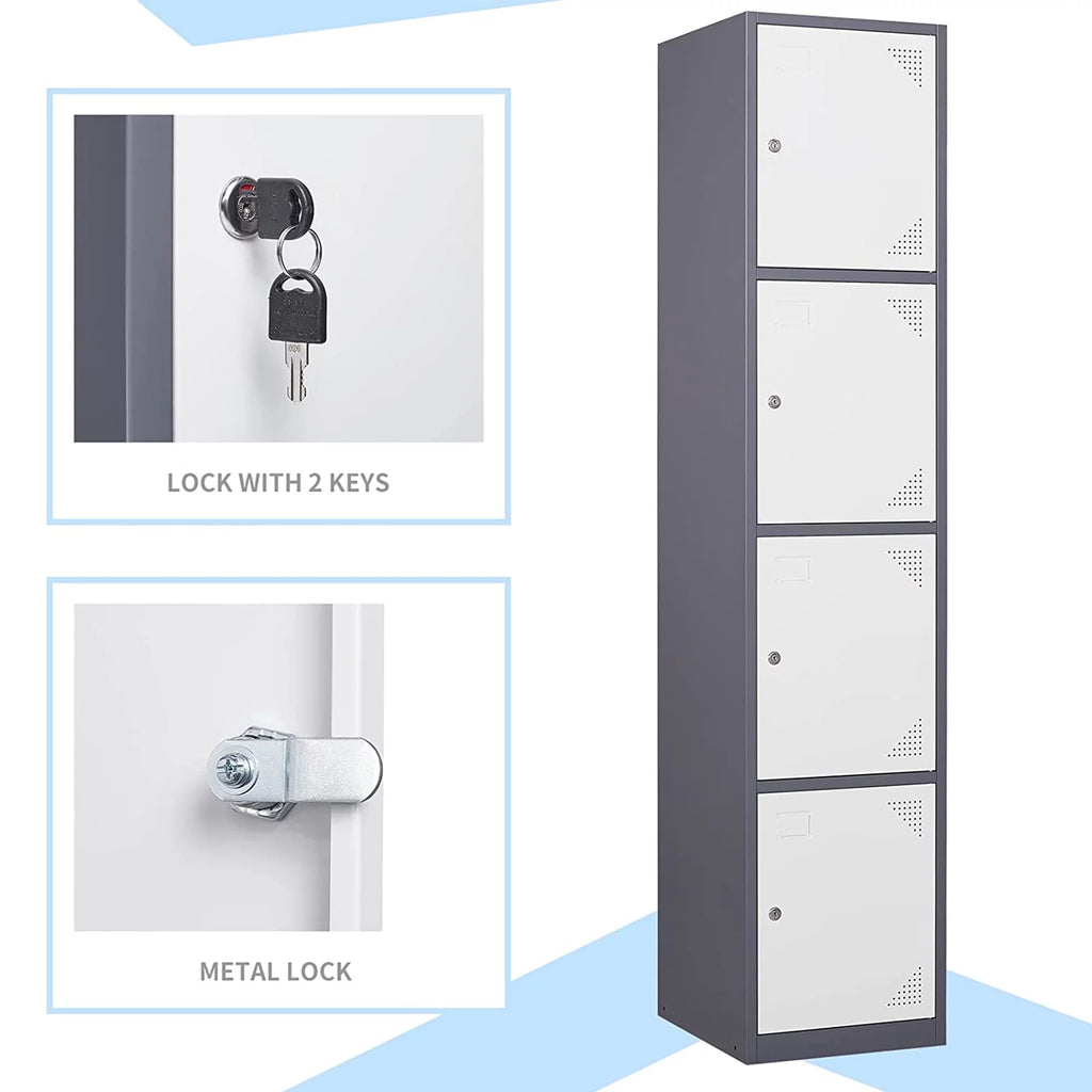 Metal 4 Door Storage Locker Q192101